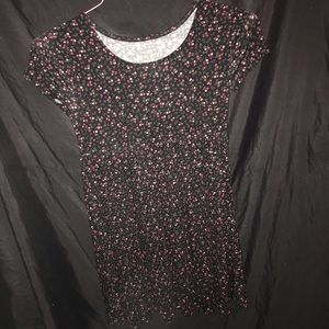 Cute Black Floral Dress